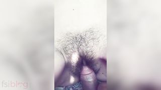 Hirsute Dehati pussy show in the outdoors