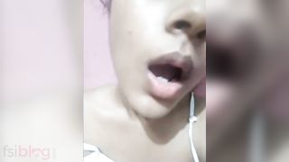 Homely breasty Indian cutie fingering slit on livecam