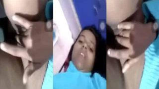 Horny gal fingering vagina selfie movie scene
