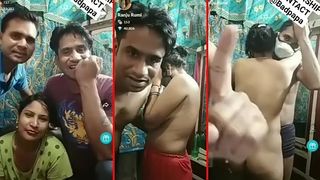 Indian threesome sex on live cam XXX show video
