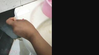 Full MMS video of Desi mom testing XXX pregnancy test in the bathroom