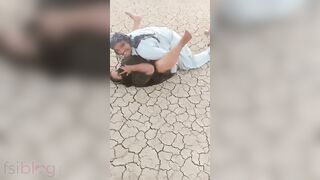 Friend captures Desi boy chaotically fucking XXX whore on the ground