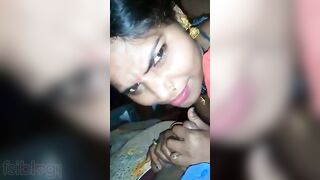 Village Desi XXX girl gives a blowjob to her house owner MMS