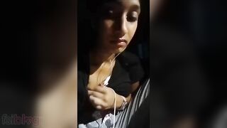 Indian XXX girl showing her sweet boobs to her lover