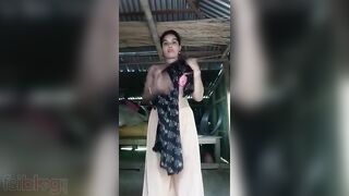 Bangla village wife striptease show