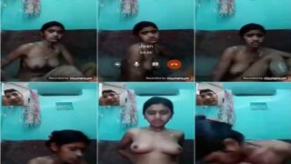 Bangladeshi Desi XXX girl taking nude in the bathroom on video call