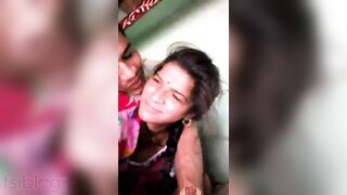 Village Desi XXX bitch have sex in doggy style with her younger friend MMS