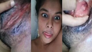 Naughty Desi wench demonstrates her juicy XXX twat for the camera