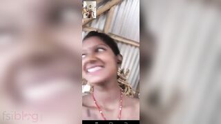 XXX whore has boobs for her Desi lover in this leaked private video