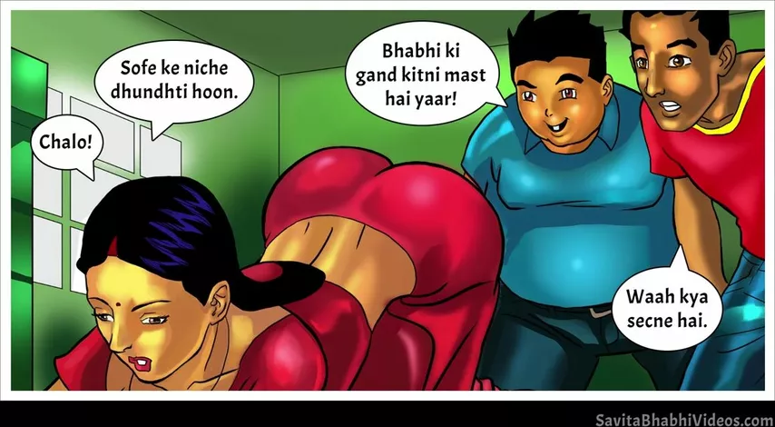Desi Savita comic video XXX nympho fools around with young sportsmen :  INDIAN SEX on TABOO.DESIâ„¢