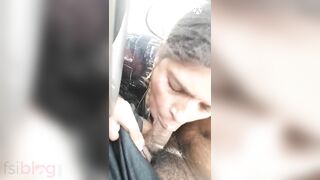 Telegu Desi XXX wife gives a good blowjob in a car MMS video