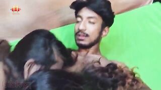 Two Indian village sluts loves serving their friend’s big dick XXX