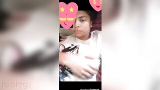 Young Desi XXX girl showing her sweet boobs on cam to her lover