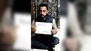 Dude advertises XXX channel with his Desi wife in verification video