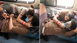 Desi cute lover romance In train caught on cam, Desi mms leaked