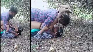 Cheating lewd wife is caught fucking outdoor with tramp, Desi mms XXX sex