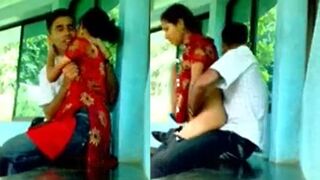 Tamil cheat wife illicit sex with friend of hubby outdoor caught on mms cam