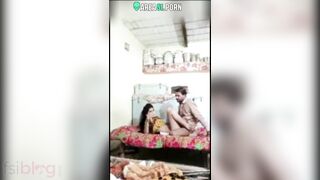 Paki wife cheating while stupid husband in the house, taboo desi