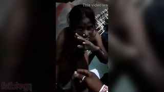 Darksome Tamil floozy sex with her abode owners son