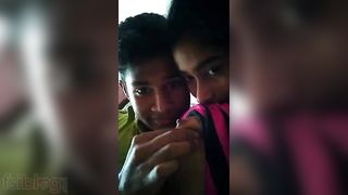 New Indian legal age teenager love melons squeezed pumped and sucked