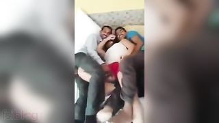 XXX sex HD episode of a desi wench enjoying hardcore group sex session