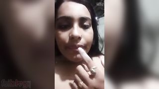 Large tits gal makes a wicked video for her bf