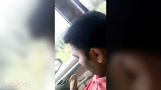 Dilettante college beauty sucks and bonks her lover in his car