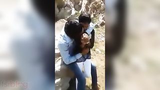 Desi mms sex scandal of South Indian college girlfriend