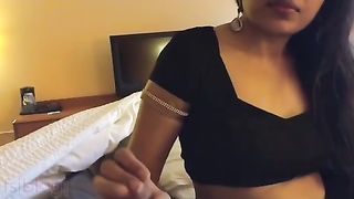 Desi Indian big tits bhabhi in saree home sex episode  HD