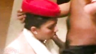 Desi Indian Air Hostess Gives Blow job To Passenger Scandal